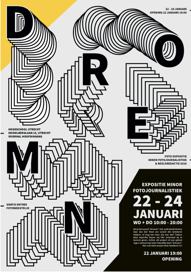 Poster van de foto-expositie Dromen.